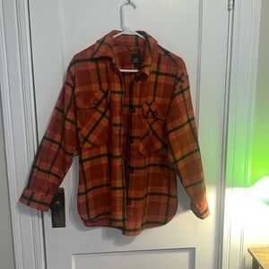 Oversized flannel jacket